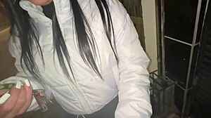 this little slut just met a fan and left with him 😏