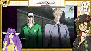 Muscular Asian Yaoi Characters Engage In Uncensored Handjob Leading To Orgasm In Sweet Pool Game Part 13.