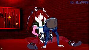 i love watching garie and maria in intense futanari sex from symphogear hentai