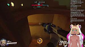 Vtuber LewdNeko Gets Spanked While Playing Overwatch Part 1