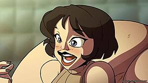 Bombshell Barista Bound in Public Hentai Scene