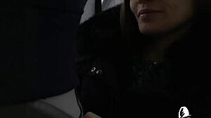 Hot Girl Gives Public Blowjob to Stranger with Oiled Tits and Cum Swallow at Resort