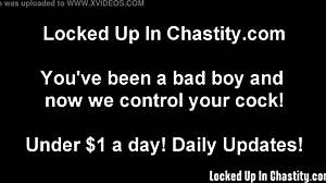 naughty slaves get locked in chastity and humiliated!