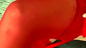 Stockings and foot play with mature Maria