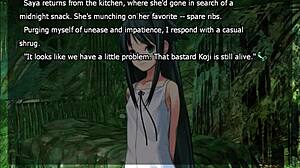 playing song of saya hentai on halloween