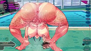 3d cartoon milf aya gets creampied by big cock