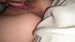 licking wet pussy of cute 18 year old close up