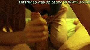 Blonde teen tries first time anal with european amateur monster cock assfucking without condom at home in blowjob session