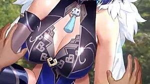 3D cartoon hentai with wild anime action