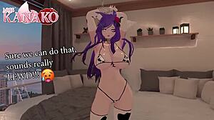 Chained in raiden shogun cosplay, surrendering to sloppy tit fucking and cum-soaked pleasure