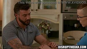 Widower dives into intense gay sex with weird friend featuring hardcore fucking blowjob deepthroat bareback kissing tattoo hunk action