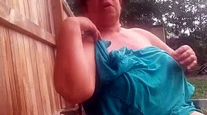 hey, check out this homemade pussy fucking with big tits bouncing around.