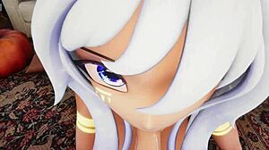 Hentai Vtuber Elfie Love Performs Detailed Blowjob in 3D VRChat POV