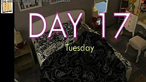 A wife and her stepmother play a fun game together in a casual setting