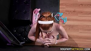 Married Redhead Madison Morgan Sucks Big Black Cock