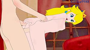 Princess peach and shy girl engage in intense 3d cartoon hentai sex with big tits anime outfit.