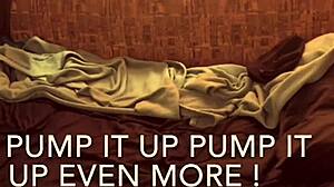 He pumps cock then fucks my tits