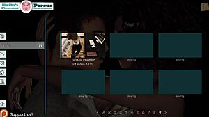 Big city pleasures turn foot massage into more erotic fun for big tits brunette Gina in 3D cartoon