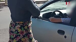 jerking off a stranger in his car while hubby films