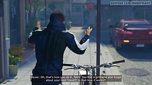 japanese tight pussy cheats with big cock creampie at hot spring