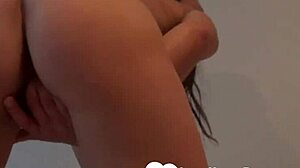 Hot teen 18+ strips down and touches herself