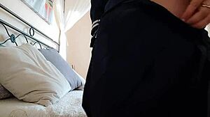 College games turn wild with big-titted teacher and nerdy student in uniform. Skirt up, let’s play!