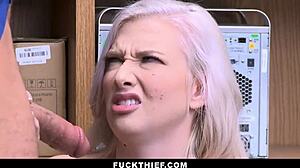 Teen pussy slammed hard by officer for shoplifting!