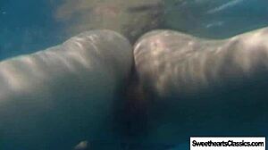 lesbian swimming team remastered with garden scenes and perfect bodies