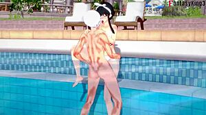 Yor Forger Bikini Pool Sex Spy X Family Genshin Impact Fantasyking3