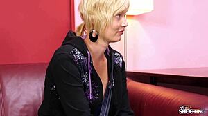 Hey, watch this blonde stepsister obey the agent and spread wide for him!