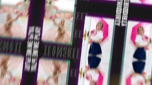 Sexy Redhead Stepmom Gives Horny Stepson Boobjob in Shorts While Cheating Secretly