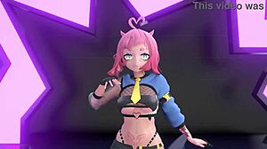 Strip Tease Mmd Yoasobi - Idol With Teasing Dancing