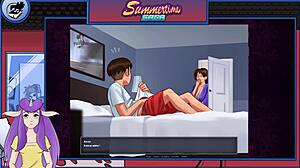 Is this Summertime Saga part 16 with huge blonde and big cock?