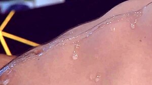 Blonde amateur enjoys a playful encounter leading to a satisfying finish on her ample chest