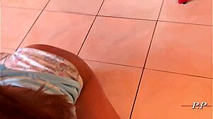 Amateur gay sex video heats up in the kitchen. So steamy!