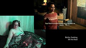 Naked playthrough of Alan Wake 2 part 21 with big tits.