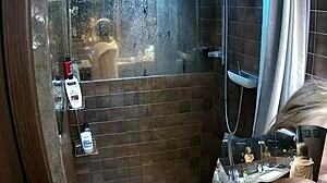 Voyeur shower bathroom - 2 girlfriend showering together