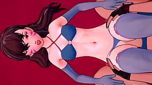 D.Va比基尼丝袜在爱情酒店想被操