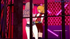 Sagiri Sakurai and Setsuko Ohara in lesbian hentai