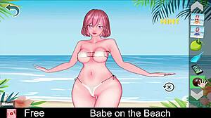Babe Stripped on the Beach!