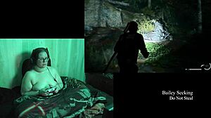 Naked playthrough of Alan Wake 2 part 21 with big tits.