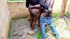 outdoor sex tour in african village, wild banging