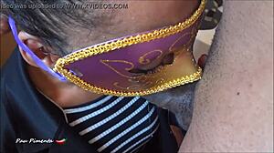 Wife Struggles With Large Oral Challenge