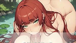 i love this spirit harem hentai ep 2 with huge messy creampie for that redhead curvy girl