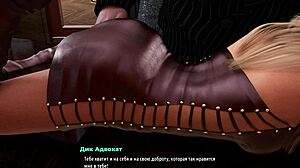 Big boss in fashion business licks employee's ass with his tongue in episode 1 part 53.