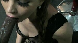 Astrid star gives jack blaque a bts blowjob teen 18+ interracial monster cock big black cock black tits brunette cock