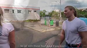 Pick-Up Babe In Unstoppable Rough Bang In Van With Oral Cumshot