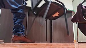 Hidden Cam Catches Nataly Delpech Bent Over at Work in Sexy Doggy Action. So Hot Seeing Her Cute Body!