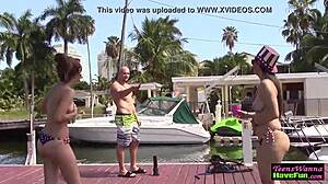 Party teen amateurs fuck hard outdoors!