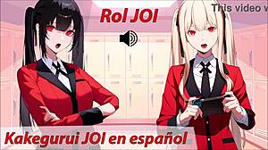 roleplay joi in kakegurui anime, femdom instructions